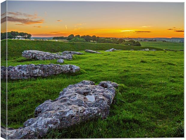 Arbor Low Henge Canvas Print by Laura Kenny