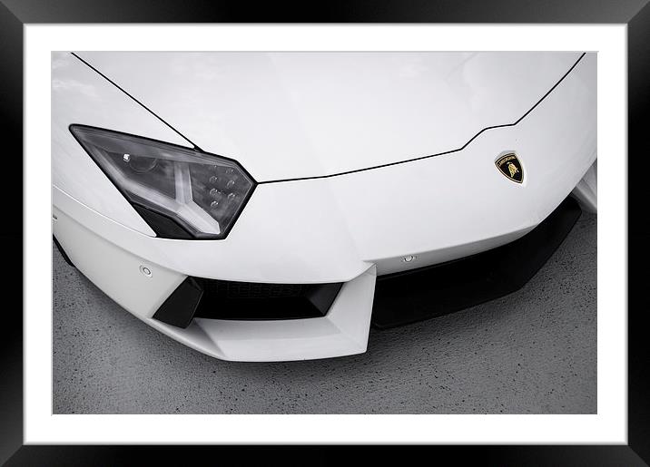 Lamborghini Aventador Abstract Framed Mounted Print by Chris Walker