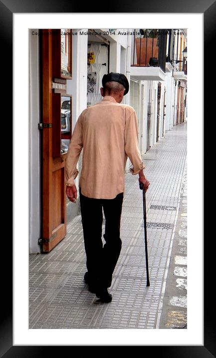 STROLLING DOWN IBIZA TOWN - 2 Framed Mounted Print by Jacque Mckenzie