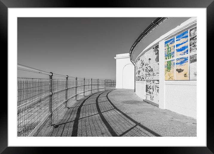 Lido Lines Framed Mounted Print by Malcolm McHugh