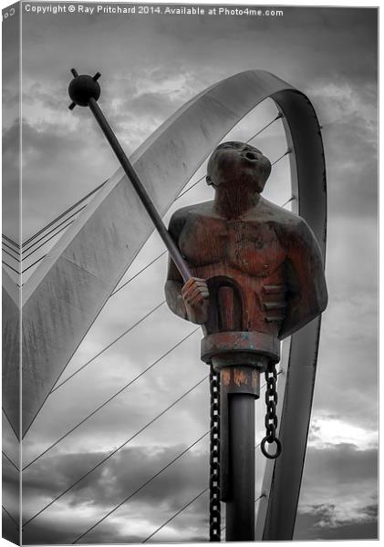 River God and the Arch Canvas Print by Ray Pritchard
