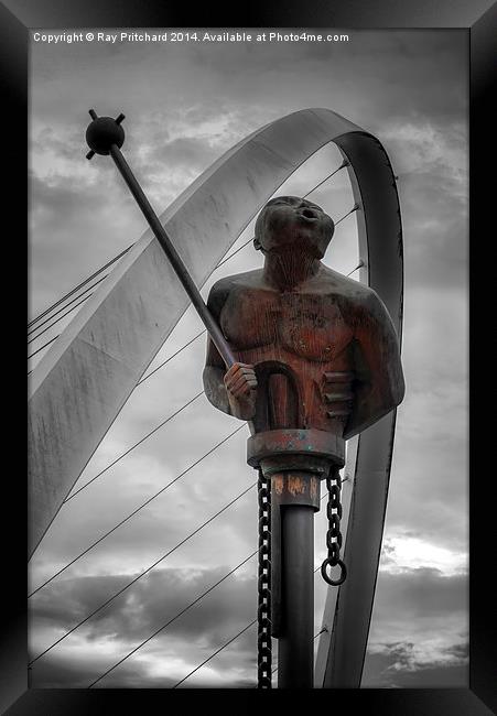 River God and the Arch Framed Print by Ray Pritchard