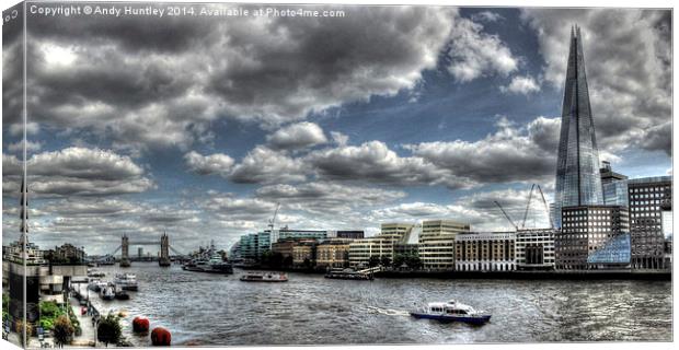 River Thames from London Bridge Canvas Print by Andy Huntley