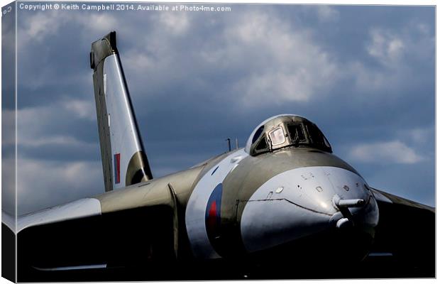 AVRO Vulcan XM607 Canvas Print by Keith Campbell