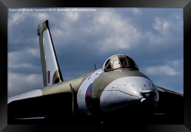 AVRO Vulcan XM607 Framed Print by Keith Campbell