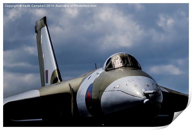 AVRO Vulcan XM607 Print by Keith Campbell