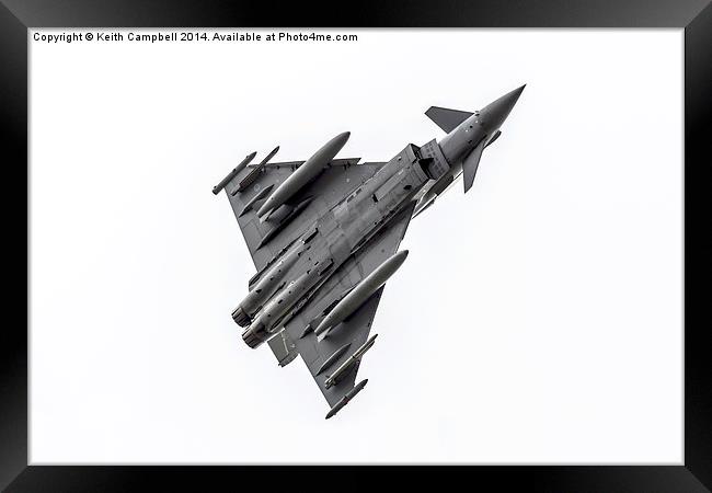 RAF Typhoon ZJ814 Framed Print by Keith Campbell