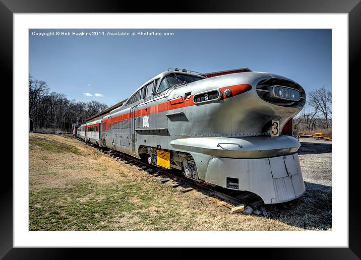 Train of the Future Framed Mounted Print by Rob Hawkins