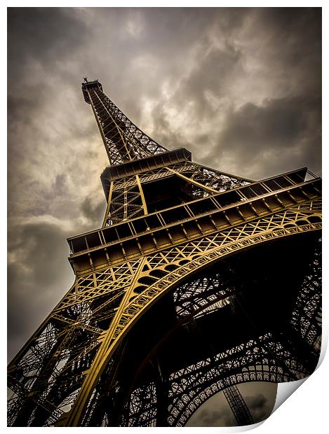 Eiffel Tower, Paris, France Print by Mark Llewellyn