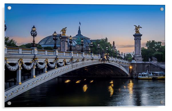 Grand Palais, Paris, France Acrylic by Mark Llewellyn