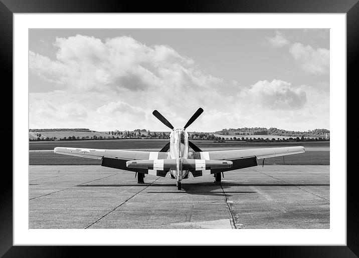 D-Day Mustang on dispersal Framed Mounted Print by Gary Eason