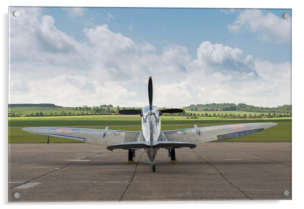 Spitfire on dispersal Acrylic by Gary Eason