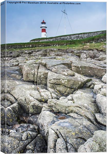 Torshavn Lighthouse Canvas Print by Phil Wareham