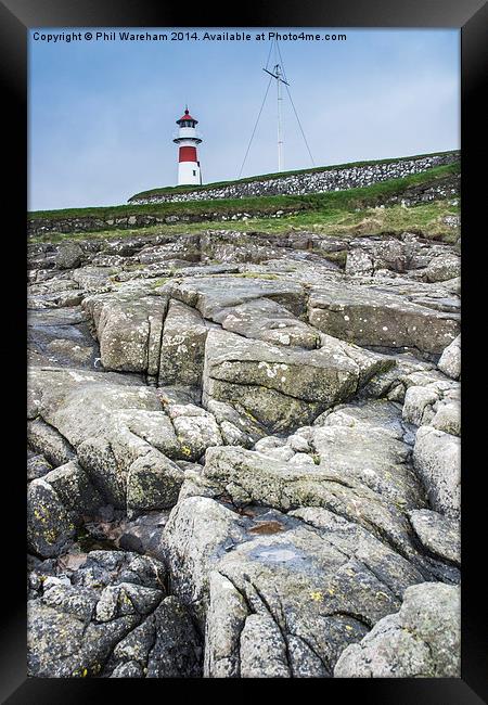 Torshavn Lighthouse Framed Print by Phil Wareham