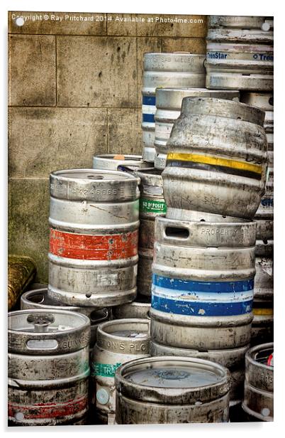 Beer Kegs Acrylic by Ray Pritchard