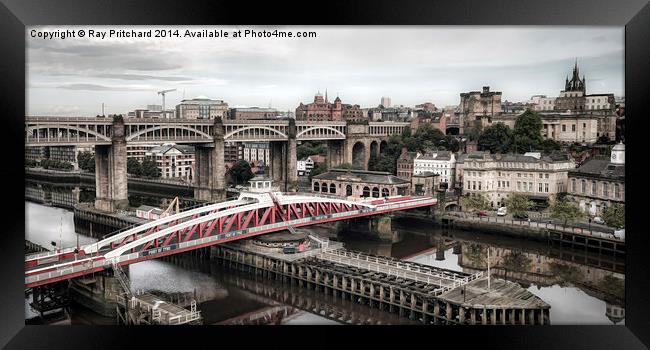 Newcastle Skyline Framed Print by Ray Pritchard