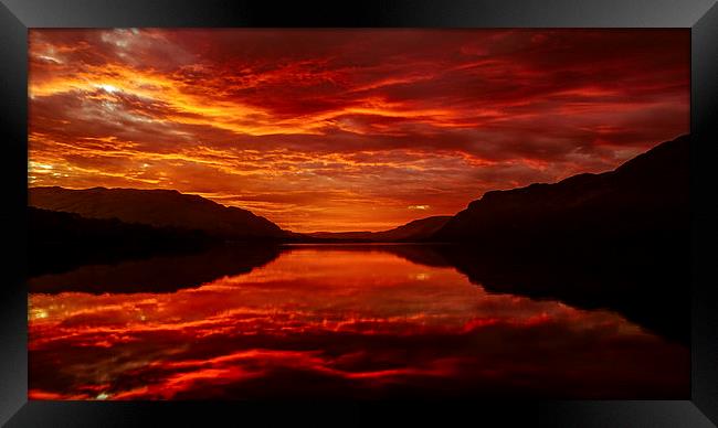 The Red Dawn Framed Print by Andrew Tait