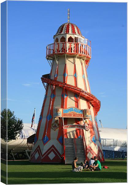 cardiff helter skelter Canvas Print by mark blower