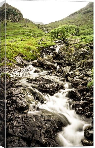Like water on rock Canvas Print by Andrew Tait