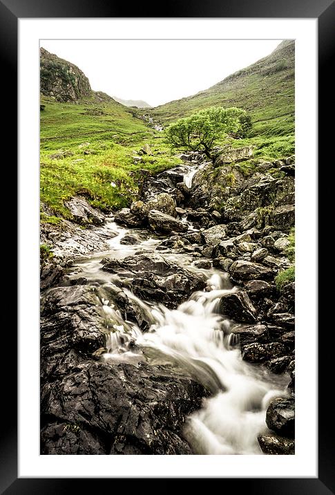 Like water on rock Framed Mounted Print by Andrew Tait