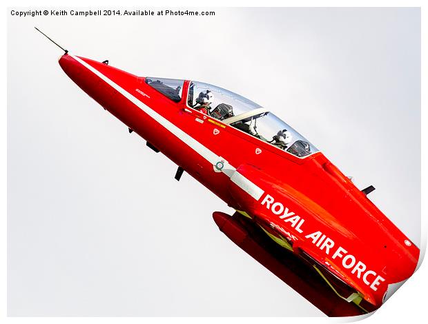 RAF Red Arrow Print by Keith Campbell