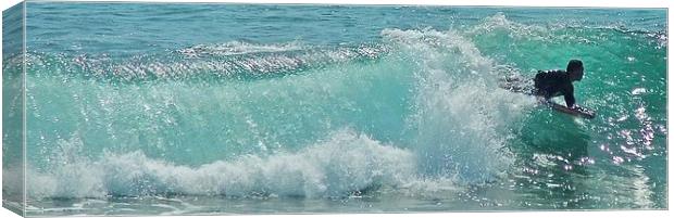 CATCH A WAVE Canvas Print by Anthony Kellaway