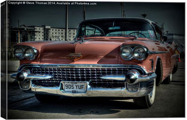 The old Caddy Canvas Print by Steve Thomas