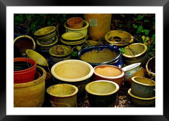 pots Framed Mounted Print by keith sutton