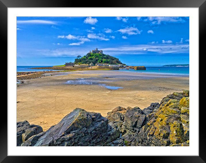 St Michaels Mount, Cornwall Framed Mounted Print by Hazel Powell