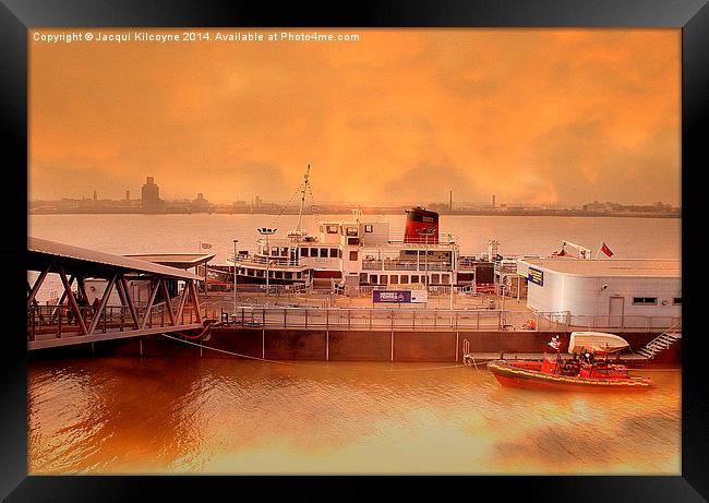 Mersey Ferry Framed Print by Jacqui Kilcoyne
