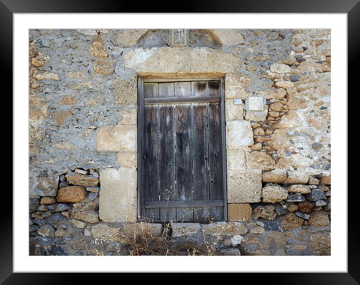 Door Framed Mounted Print by Victor Burnside