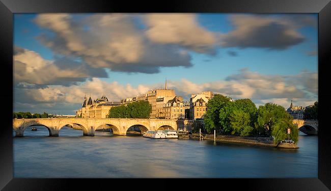 River Seine - Paris Framed Print by Brian Jannsen
