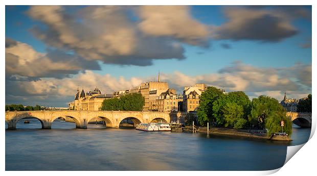 River Seine - Paris Print by Brian Jannsen