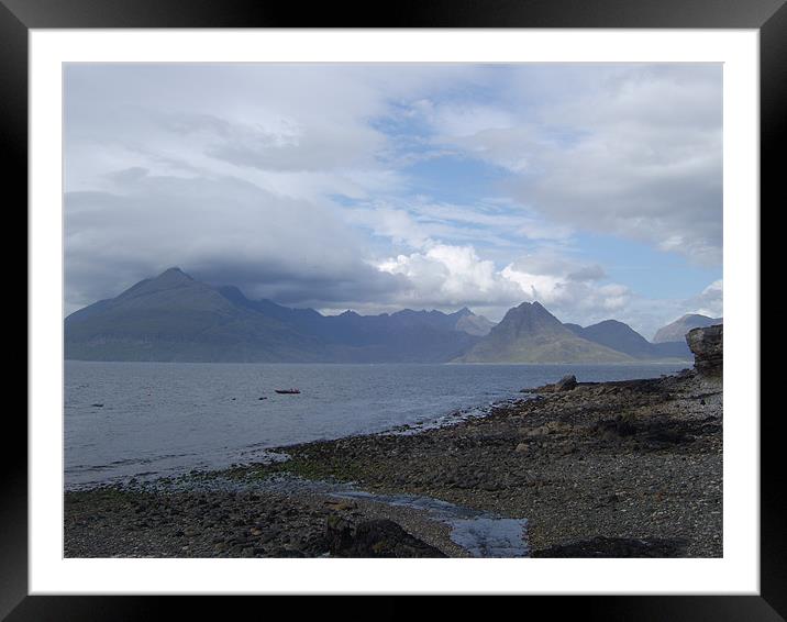 The Black Cuillin from Elgol Framed Mounted Print by Ian Jackson