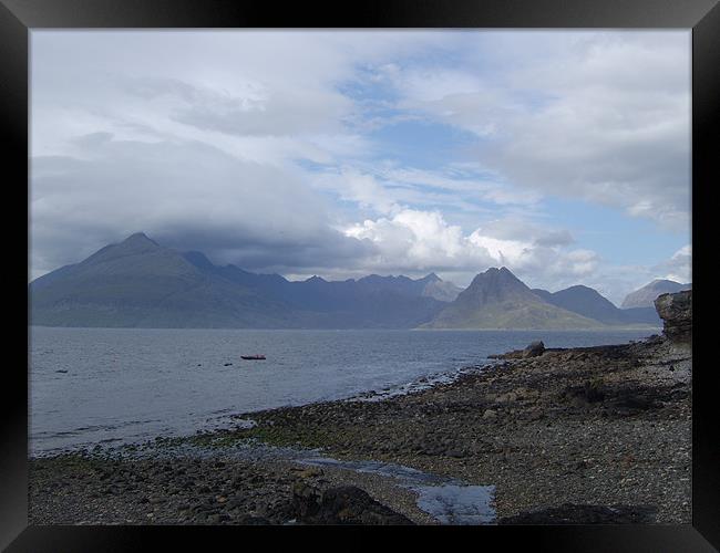 The Black Cuillin from Elgol Framed Print by Ian Jackson