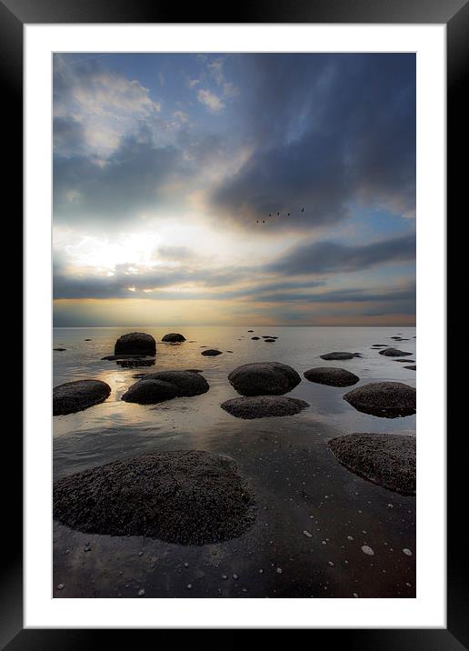 Evening Seascape at Old Hunstanton Framed Mounted Print by Adrian Searle