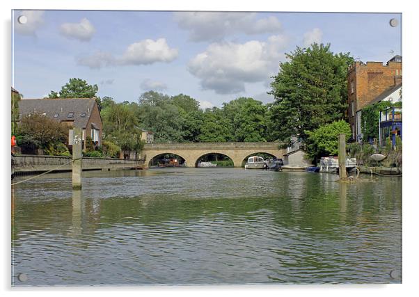 Folly Bridge Acrylic by Tony Murtagh