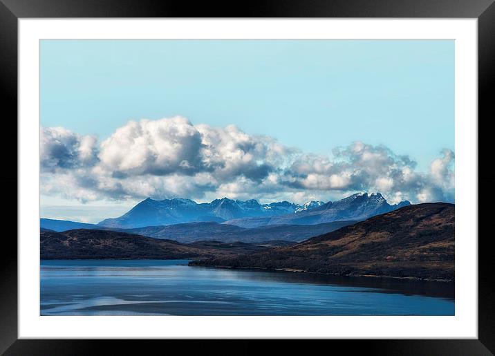 Cuillins View Framed Mounted Print by Jacqi Elmslie