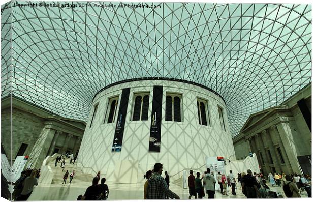 British museum roof Canvas Print by John Hastings
