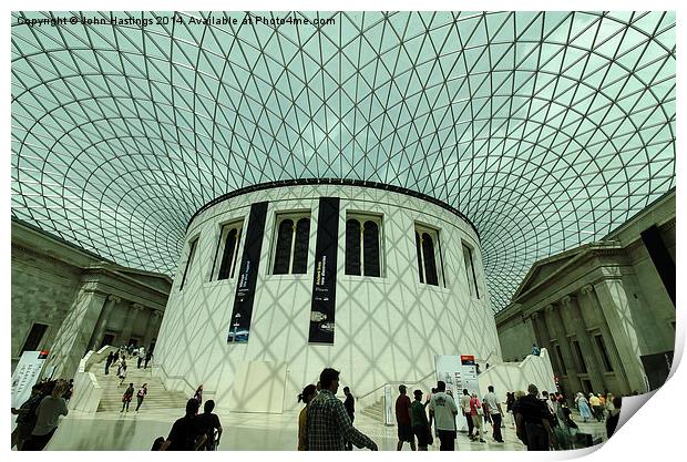 British museum roof Print by John Hastings