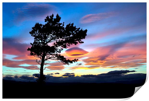 Abriachan sky Print by Macrae Images