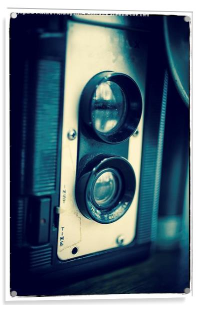 Old Twin Reflex Film Camera Acrylic by Edward Fielding
