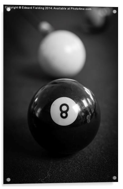 Eight ball Acrylic by Edward Fielding