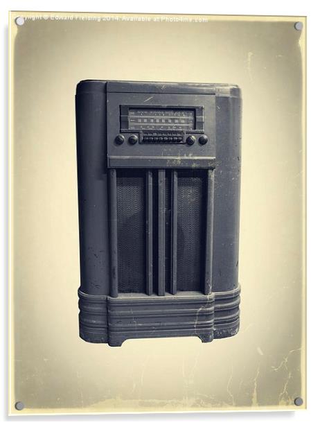 Old School iPod Acrylic by Edward Fielding