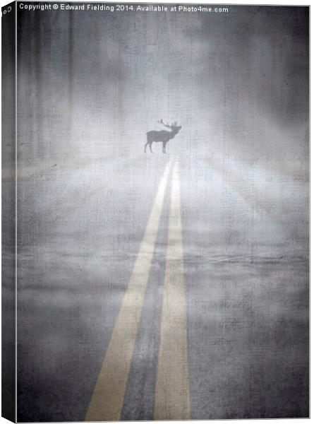 Danger in the road Canvas Print by Edward Fielding
