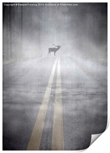 Danger in the road Print by Edward Fielding