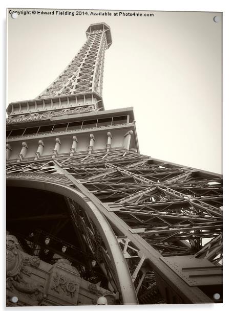 Eiffel Tower Acrylic by Edward Fielding