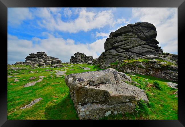 Dartmoor: Hound Tor Framed Print by Rob Parsons