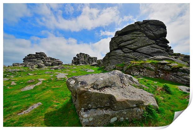 Dartmoor: Hound Tor Print by Rob Parsons