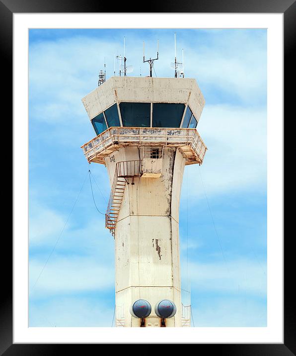 Control tower Framed Mounted Print by Victor Burnside